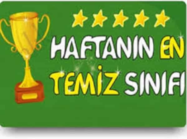 HAFTANIN EN TEMİZ SINIFI