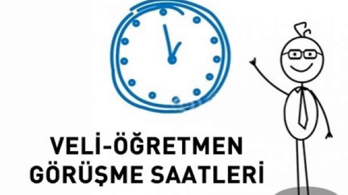 VELİ-ÖĞRETMEN GÖRÜŞME SAATLERİ VE GÜNLERİ